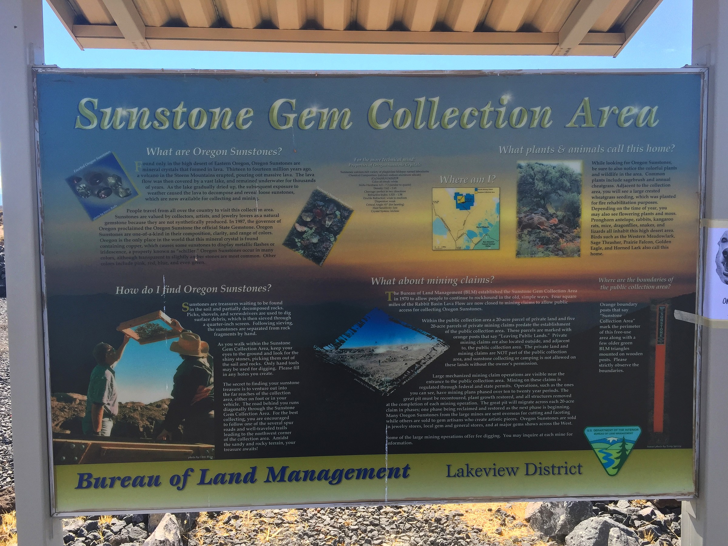 Oregon Sunstone Rockhounding Area Natural Atlas